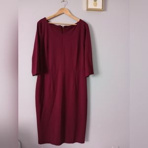 Mary Craft Dress Women   Size 20 Color Burgundy Casual  Comfortable   New Zipper